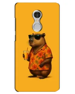 Чехол для Xiaomi Redmi 5 с картинкой «Капибара на отдыхе»