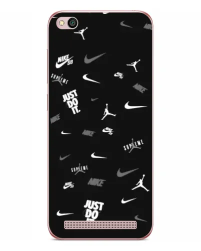 Чехол для Xiaomi Redmi 5A с картинкой «Nike Black Pattern» Чехол для Xiaomi Redmi 5A с картинкой «Nike Black Pattern»