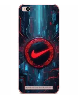 Чехол для Xiaomi Redmi 5A с картинкой «Техногенный стиль Nike»
