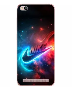 Чехол для Xiaomi Redmi 5A с картинкой «Огненный логотип Nike»