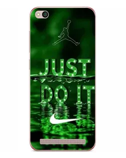 Чехол для Xiaomi Redmi 5A с картинкой «Зеленый неоновый Nike»