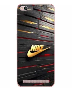 Чехол для Xiaomi Redmi 5A с картинкой «Золотой Nike на металле»