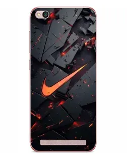 Чехол для Xiaomi Redmi 5A с картинкой «Nike — эффект разломов»