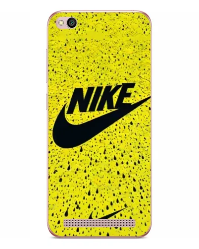 Чехол для Xiaomi Redmi 5A с картинкой «Желтый текстурный Nike»