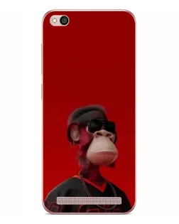 Чехол для Xiaomi Redmi 5A с картинкой «Bored Ape в красном» Чехол для Xiaomi Redmi 5A с картинкой «Bored Ape в красном»