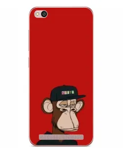 Чехол для Xiaomi Redmi 5A с картинкой «Bored Ape — красный фон» Чехол для Xiaomi Redmi 5A с картинкой «Bored Ape — красный фон»
