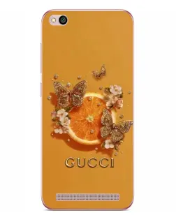 Чохол для Xiaomi Redmi 5A з картинкою «Gucci — золоті метелики» Чохол для Xiaomi Redmi 5A з картинкою «Gucci — золоті метелики»