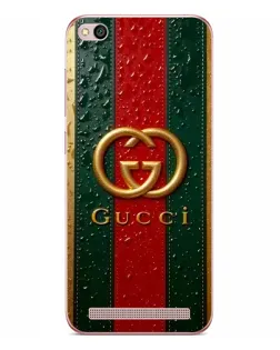 Чохол для Xiaomi Redmi 5A з картинкою «Gucci — фірмова смуга та золото» Чохол для Xiaomi Redmi 5A з картинкою «Gucci — фірмова смуга та золото»