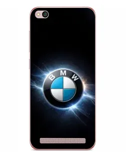 Чохол для Xiaomi Redmi 5A з картинкою «BMW — неонове сяйво»