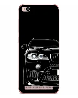 Чохол для Xiaomi Redmi 5A з картинкою «Темний силует BMW»