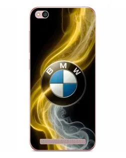 Чохол для Xiaomi Redmi 5A з картинкою «Золотистий дим BMW»
