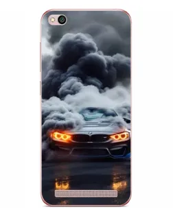 Чохол для Xiaomi Redmi 5A з картинкою «BMW у диму»