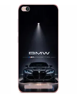 Чохол для Xiaomi Redmi 5A з картинкою «BMW крізь нічне місто»