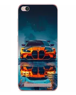 Чохол для Xiaomi Redmi 5A з картинкою «BMW — золота емблема»