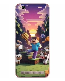 Чохол для Xiaomi Redmi 5A з картинкою «Стів на фермі» Чохол для Xiaomi Redmi 5A з картинкою «Стів на фермі»