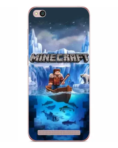 Чехол для Xiaomi Redmi 5A с картинкой «Minecraft ледяной мир» Чехол для Xiaomi Redmi 5A с картинкой «Minecraft ледяной мир»