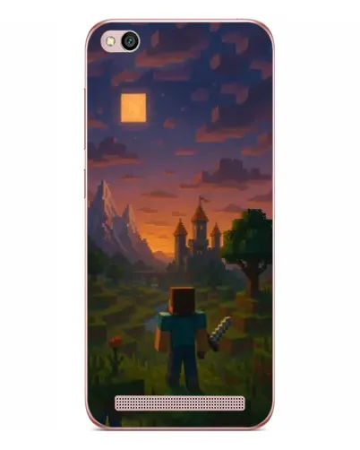 Чехол для Xiaomi Redmi 5A с картинкой «Стив у башни» Чехол для Xiaomi Redmi 5A с картинкой «Стив у башни»