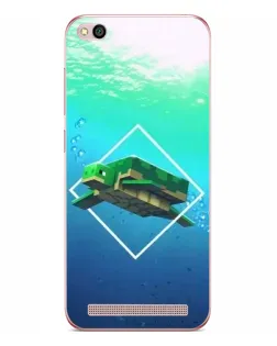 Чохол для Xiaomi Redmi 5A з картинкою «Черепаха Minecraft»