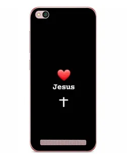 Чехол для Xiaomi Redmi 5A с картинкой «Сердце - Jesus»