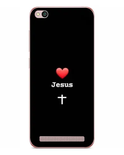 Чехол для Xiaomi Redmi 5A с картинкой «Сердце - Jesus»