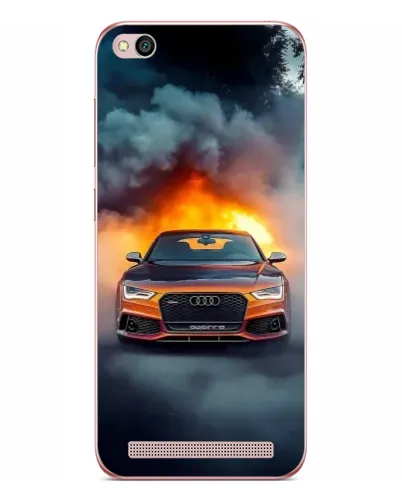 Чехол для Xiaomi Redmi 5A с картинкой «Audi в огненном дыму» Чехол для Xiaomi Redmi 5A с картинкой «Audi в огненном дыму»