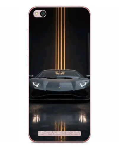 Чехол для Xiaomi Redmi 5A с картинкой «Lamborghini золотые линии»