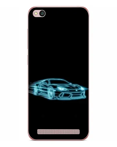 Чехол для Xiaomi Redmi 5A с картинкой «Неоновый контур Lamborghini»