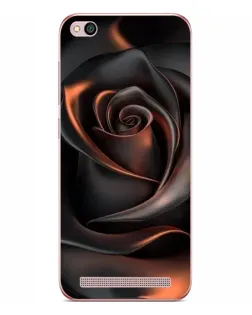 Чохол для Xiaomi Redmi 5A з картинкою «Шовкова чорна троянда»