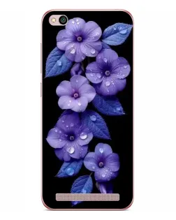 Чохол для Xiaomi Redmi 5A з картинкою «Фіолетові квіти з росою» Чохол для Xiaomi Redmi 5A з картинкою «Фіолетові квіти з росою»