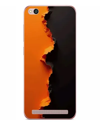 Чехол для Xiaomi Redmi 5A с картинкой «Оранжевый разлом»