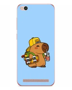 Чехол для Xiaomi Redmi 5A с картинкой «Капибара на скейте»