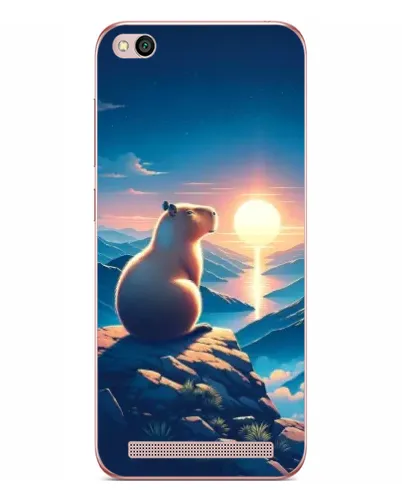 Чехол для Xiaomi Redmi 5A с картинкой «Закат солнца с капибарой» Чехол для Xiaomi Redmi 5A с картинкой «Закат солнца с капибарой»