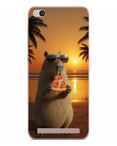 Чехол для Xiaomi Redmi 5A с картинкой «Капибара с пиццей» Чехол для Xiaomi Redmi 5A с картинкой «Капибара с пиццей»