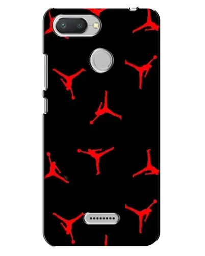 Чехол для Xiaomi Redmi 6 с картинкой «Jordan Red Pattern»