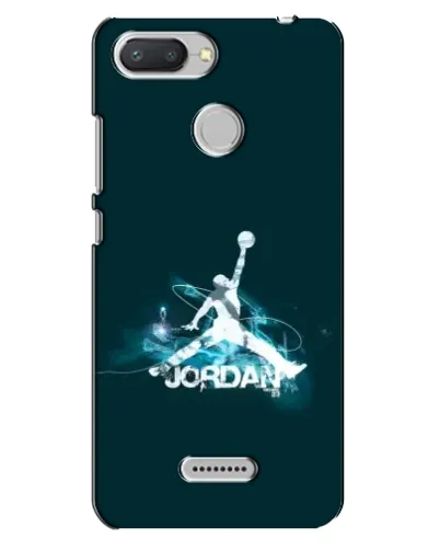 Чехол для Xiaomi Redmi 6 с картинкой «Jordan Blue Fire»