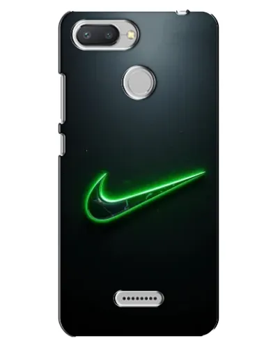 Чехол для Xiaomi Redmi 6 с картинкой «Неоновый контур Nike»