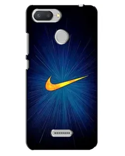 Чехол для Xiaomi Redmi 6 с картинкой «Синий пульс Nike»