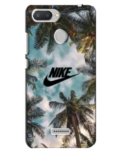 Чехол для Xiaomi Redmi 6 с картинкой «Тропический принт Nike»