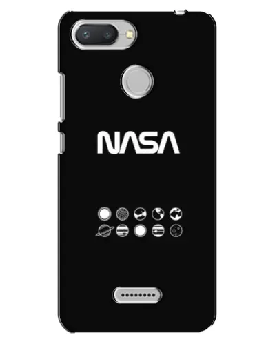 Чехол для Xiaomi Redmi 6 с картинкой «NASA — технический принт» Чехол для Xiaomi Redmi 6 с картинкой «NASA — технический принт»