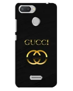 Чехол для Xiaomi Redmi 6 с картинкой «Золотой логотип Gucci» Чехол для Xiaomi Redmi 6 с картинкой «Золотой логотип Gucci»