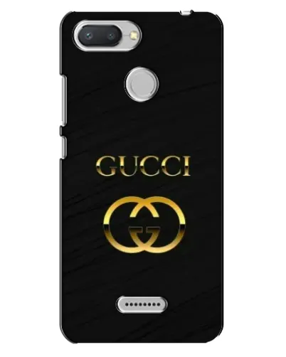 Чехол для Xiaomi Redmi 6 с картинкой «Золотой логотип Gucci»