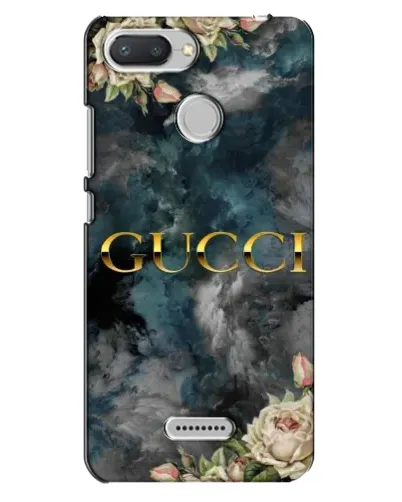 Чехол для Xiaomi Redmi 6 с картинкой «Абстрактные цветы Gucci»