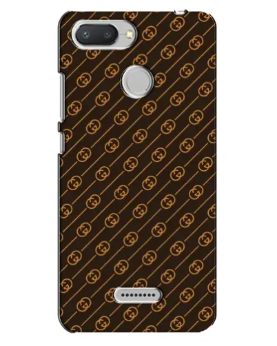 Чехол для Xiaomi Redmi 6 с картинкой «Gucci — золотые диагонали»