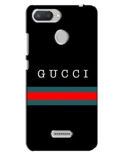 Чехол для Xiaomi Redmi 6 с картинкой «Gucci — красный пояс» Чехол для Xiaomi Redmi 6 с картинкой «Gucci — красный пояс»