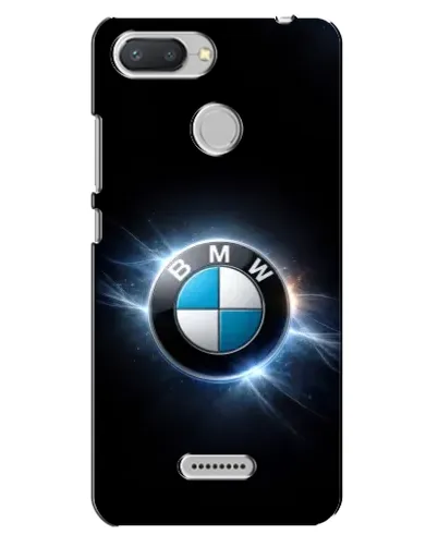 Чехол для Xiaomi Redmi 6 с картинкой «BMW — неоновое сияние»