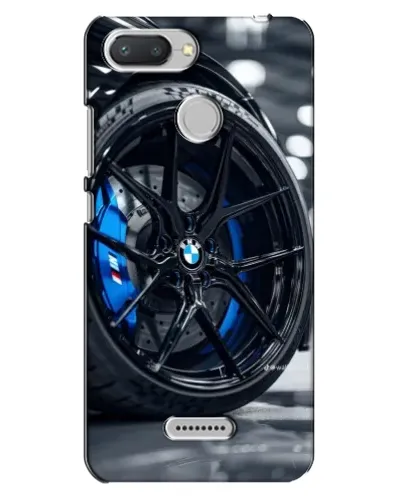 Чехол для Xiaomi Redmi 6 с картинкой «Колесо BMW вблизи»