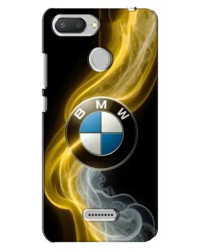 Чехол для Xiaomi Redmi 6 с картинкой «Золотистый дым BMW»
