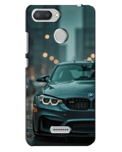 Чехол для Xiaomi Redmi 6 с картинкой «BMW в огнях города»