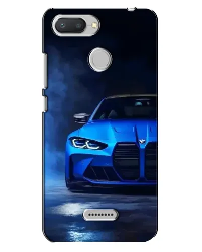 Чехол для Xiaomi Redmi 6 с картинкой «Голубая BMW M4»