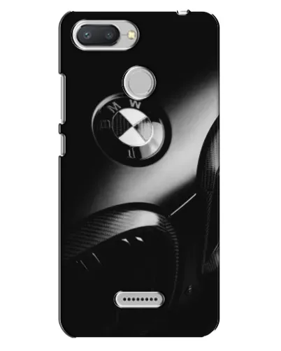 Чехол для Xiaomi Redmi 6 с картинкой «Эмблема BMW — макро»